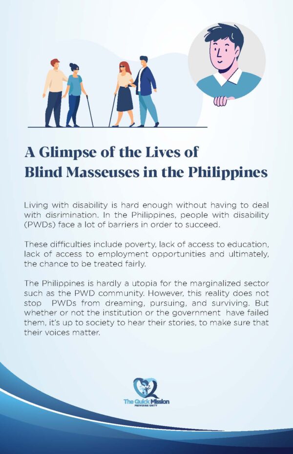 A Glimpse of the Lives of Blind Masseuses in the Philippines